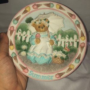 Cherished Teddies “summer” hanging plate